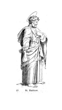 Hıristiyan illüstrasyon. Eski görüntü