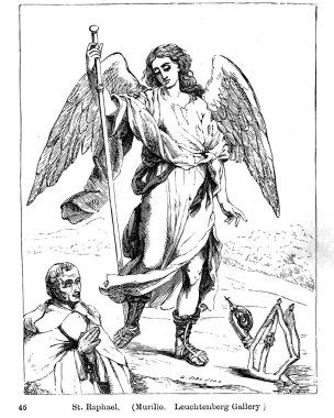 Hıristiyan illüstrasyon. Eski görüntü