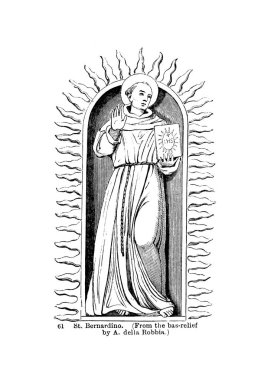 Hıristiyan illüstrasyon. Eski görüntü