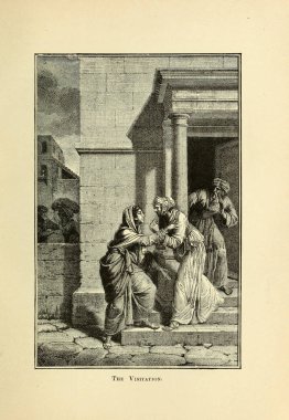 Hıristiyan illüstrasyon. Eski görüntü