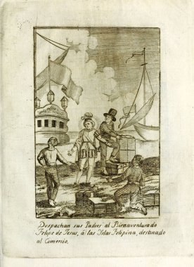 Hıristiyan illüstrasyon. Eski görüntü