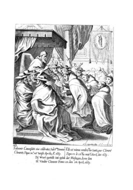 Hıristiyan illüstrasyon. Eski görüntü