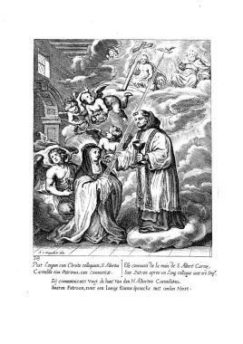 Hıristiyan illüstrasyon. Eski görüntü