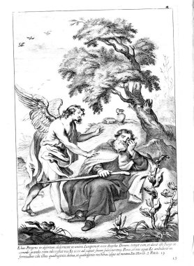 Hıristiyan illüstrasyon. Eski görüntü