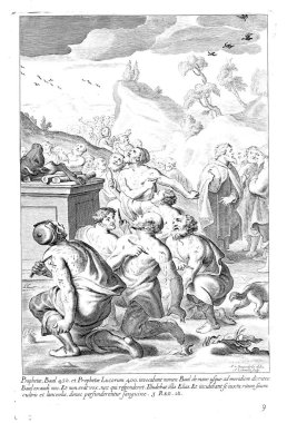 Hıristiyan illüstrasyon. Eski görüntü