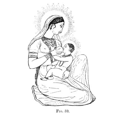 Hıristiyan illüstrasyon. Eski görüntü