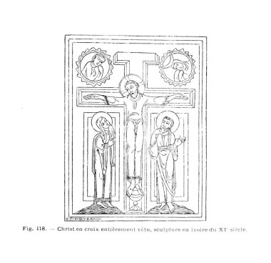 Hıristiyan illüstrasyon. Eski görüntü