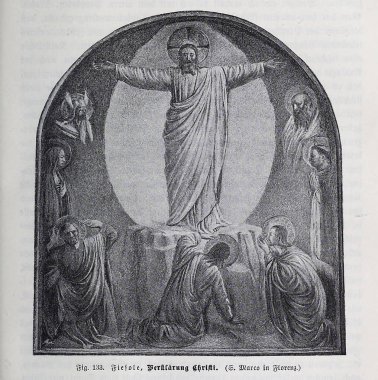 Hıristiyan illüstrasyon. Eski görüntü