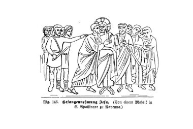 Hıristiyan illüstrasyon. Eski görüntü