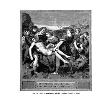 Hıristiyan illüstrasyon. Eski görüntü