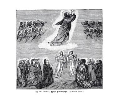 Hıristiyan illüstrasyon. Eski görüntü