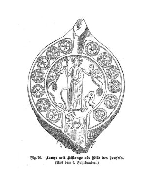 Hıristiyan illüstrasyon. Eski görüntü