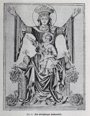 Hıristiyan illüstrasyon. Eski görüntü