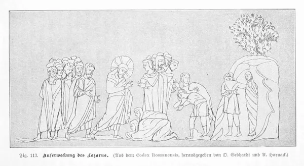 Ilustración Cristiana Imagen Antigua — Foto de Stock