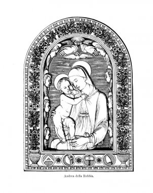 Hıristiyan illüstrasyon. Eski görüntü