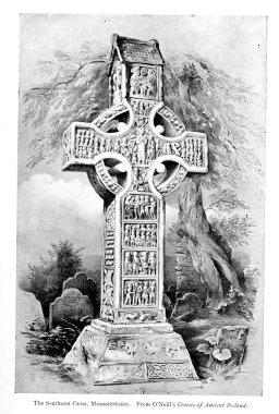  Hıristiyan illüstrasyon. Eski görüntü