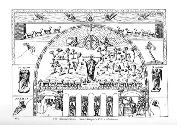 Христианская Иллюстрация Старое Изображение — стоковое фото