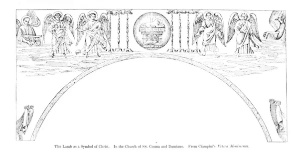 Христианская Иллюстрация Старое Изображение — стоковое фото
