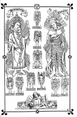 Hıristiyan illüstrasyon. Eski görüntü