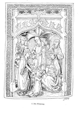 Hıristiyan illüstrasyon. Eski görüntü