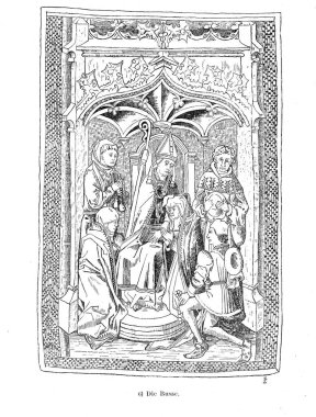 Hıristiyan illüstrasyon. Eski görüntü