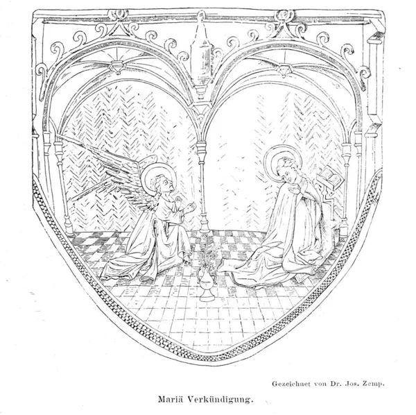 Christelijke Illustratie Oud Beeld — Stockfoto