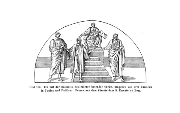 Християнська Ілюстрація Старе Зображення — стокове фото