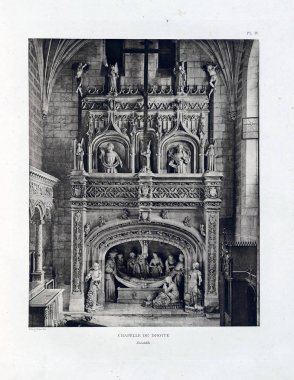 Hıristiyan illüstrasyon. Eski görüntü 