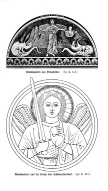 Hıristiyan illüstrasyon. Eski görüntü