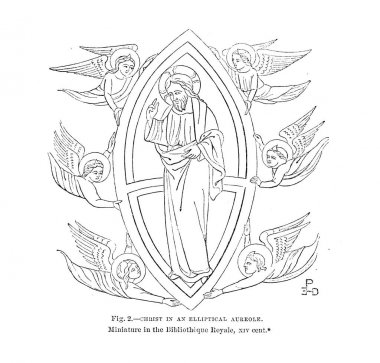 Hıristiyan illüstrasyon. Eski görüntü