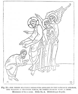 Hıristiyan illüstrasyon. Eski görüntü