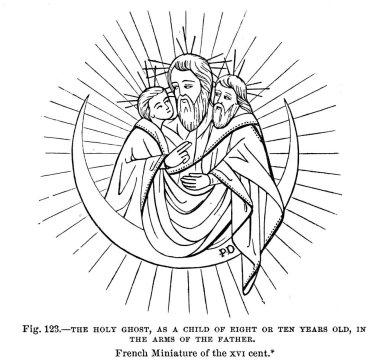 Hıristiyan illüstrasyon. Eski görüntü