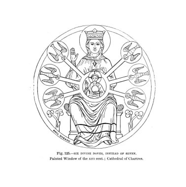 Hıristiyan illüstrasyon. Eski görüntü