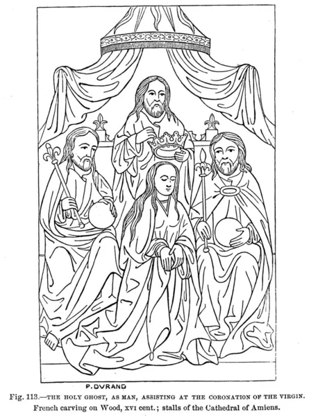 Illustrazione Cristiana Vecchia Immagine — Foto Stock