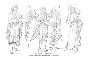 Hıristiyan illüstrasyon. Eski görüntü