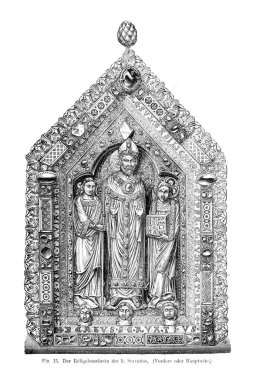 Hıristiyan illüstrasyon. Eski görüntü