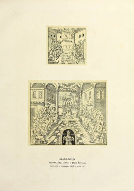 Hıristiyan illüstrasyon. Eski görüntü