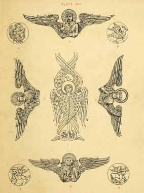 Hıristiyan illüstrasyon. Eski görüntü