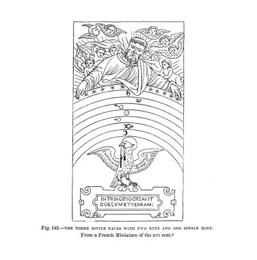 Hıristiyan illüstrasyon. Eski görüntü