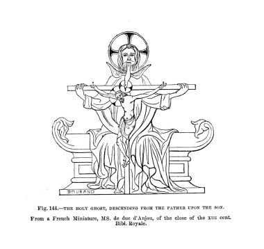 Hıristiyan illüstrasyon. Eski görüntü