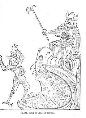 Hıristiyan illüstrasyon. Eski görüntü