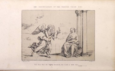 Hıristiyan illüstrasyon. Eski görüntü