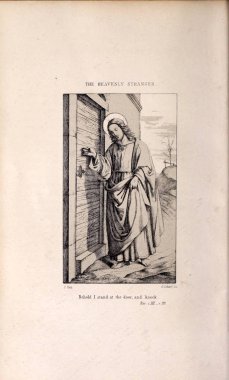 Hıristiyan illüstrasyon. Eski görüntü