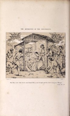 Hıristiyan illüstrasyon. Eski görüntü