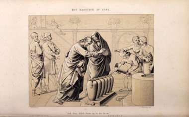 Hıristiyan illüstrasyon. Eski görüntü