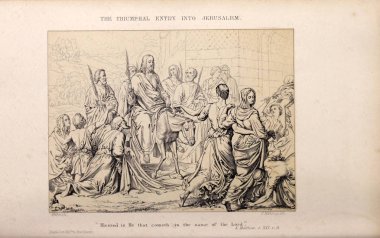 Hıristiyan illüstrasyon. Eski görüntü