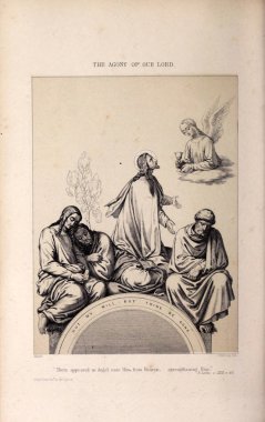 Hıristiyan illüstrasyon. Eski görüntü