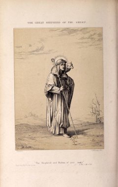 Hıristiyan illüstrasyon. Eski görüntü