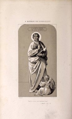 Hıristiyan illüstrasyon. Eski görüntü