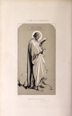 Hıristiyan illüstrasyon. Eski görüntü